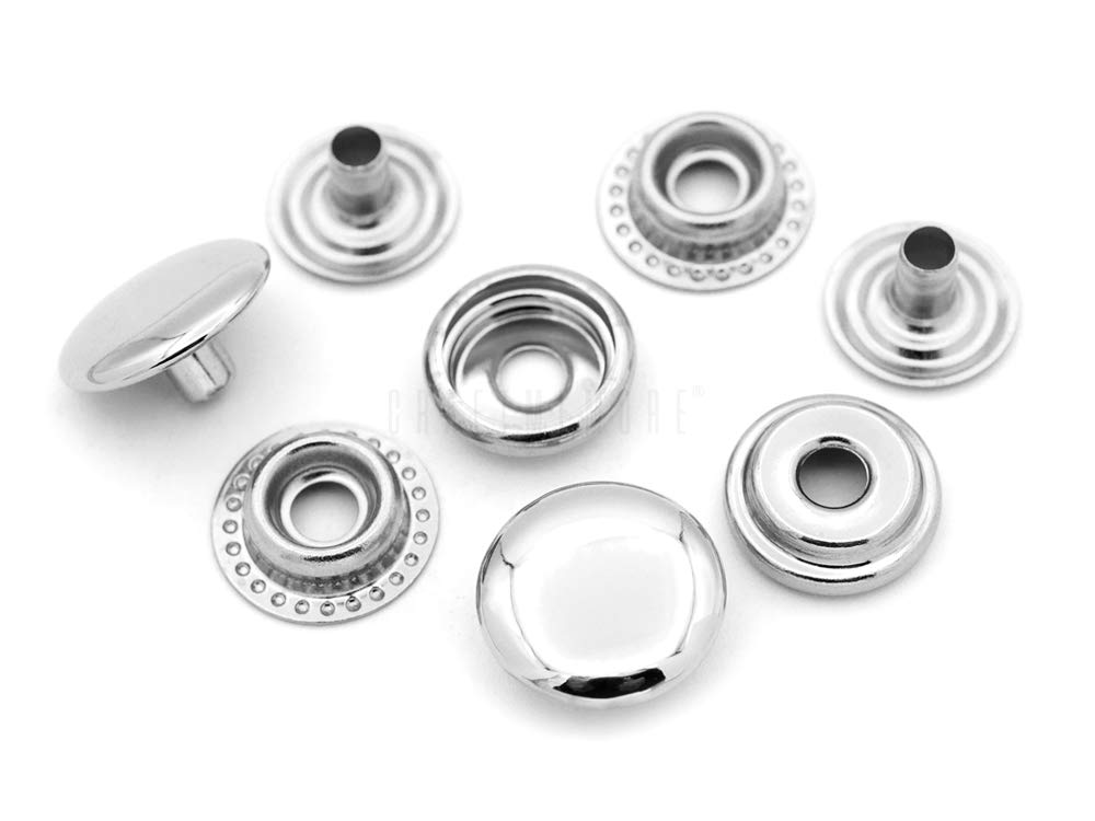 cvtvlist SILVER button parts 非売品2個セット Amazon.com: CRAFTMEMORE 6 Sets Double-Sided Rivet Magnetic Snap